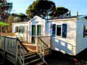 Terrace and entrance of a superior static caravan (added by manager 03 Mar 2021)