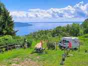 Lake Garda view from the site