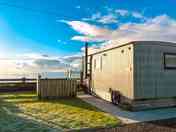 Shepherd's huts by the sea