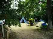 Cosy tent pitches