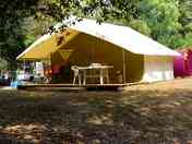Exterior of the tent