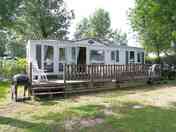 Outside of a Platinum mobile home