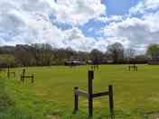 Overlooking grass pitches