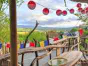 View of the Black Mountains and the Brecon Beacons