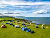 Camping Field at Crows Nest with sea views.