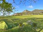 View from the tent pitches