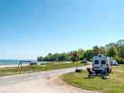 Seaside camping and playground