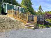 Parking area outside the hut