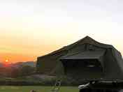 Roof tent pitch