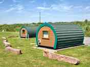 Outside the pods