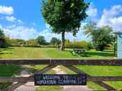 Camp field entrance