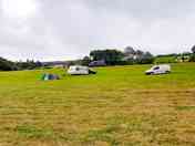 View of the site on a cloudy morning