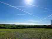 Sunny skies over the pitches
