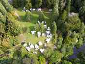 Aerial view of the site