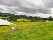 Looking across the pitches