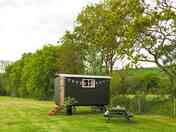 The Herdwick Hut in the paddock awaiting guests