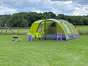 Pre-pitched tent with fire pit hire (added by manager 17 Dec 2020)