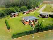 Aerial view of the bungalows