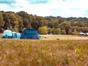 Grass tent pitch