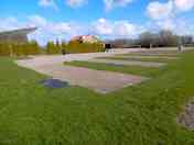 Hardstanding pitches with terrace