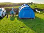 Spacious pitches with great views and all day sunshine