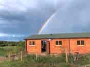 Rainbow over Curlew cabin (added by manager 25 Sep 2022)