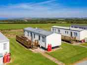 View of the static caravans