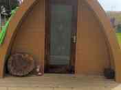 Front of a pod