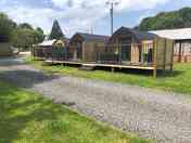 The glamping pods