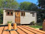 Shepherd's hut and private decking (added by manager 22 Nov 2023)