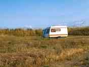 Quiet caravan pitch on the dunes