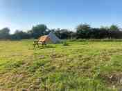 Attractive tent with one of our picnic tables (added by manager 19 Jul 2021)