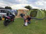 All pitched and ready!