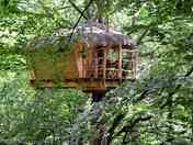Outside Berceau treehouse