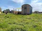 Shepherd's hut exterior