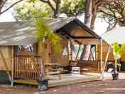 Safari tent exterior