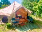 Bell tent exterior