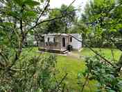 Caravan with balcony
