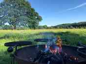 Firepit with removable barbecue grills