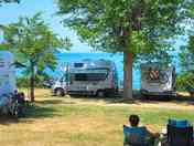 Pitches with lake view