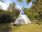 Tipi set up on the private site (added by manager 20 Apr 2015)
