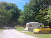 Camping pitches supplied with electric