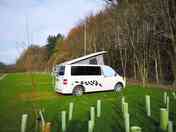 Touring pitch at Glanusk.