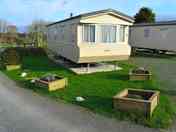 Outside of the caravan