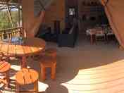 Seating on your private raised deck