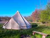 Front view of the bell tent