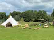 Foxglove tent with its very own kitchenette and seating area. (added by manager 07 Jul 2021)