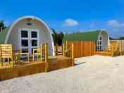 Camping pods with ensuite toilets