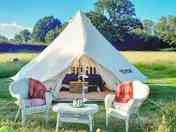 Furnished bell tent