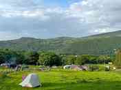 Visitor photo of the view from the top of the campsite on the top field